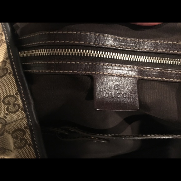 Gucci Monogram Canvas & Brown Leather Pelham Bag - Picture 6 of 8